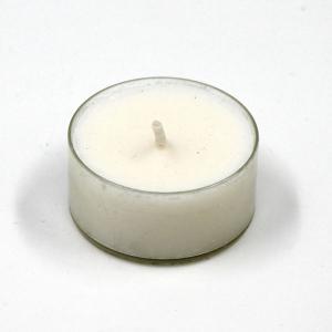 Bougie chauffe-plat Couleur : blanc, Diamètre : 38 mm, Hauteur : 18 mm, Durée de combustion : 4 h