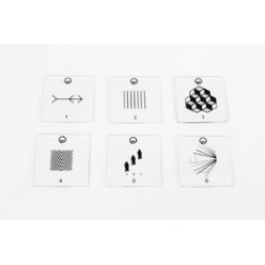 Jeu de 6 diapositives pour illusions d'optique