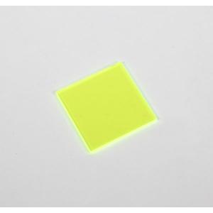 Filtre fluorescent vert, Dimensions 50 x 50 x 3 mm³