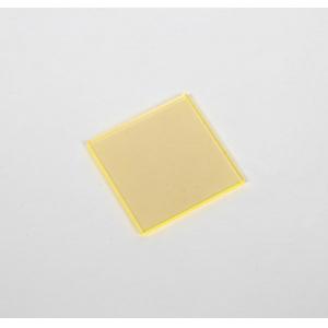 Filtre fluorescent jaune, Dimensions 50 x 50 x 3 mm³