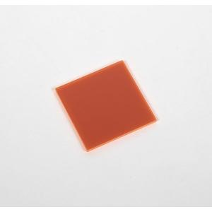 Filtre fluorescent rouge, Dimensions 50 x 50 x 3 mm³