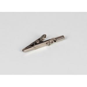 Pince crocodile, nues, longueur 40 mm Pour raccorder des fiches de 4 mm à des fils nus ; uniquement pour des tensions très basses
