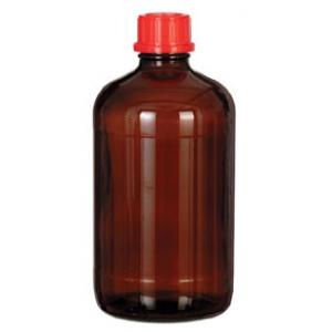 Flacon à réactif, en verre brun, 2,5 l, avec bouchon à vis GL 45