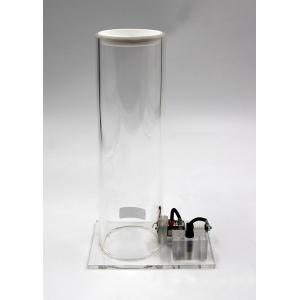 Tube en plexiglas pour réaliser des essais d'explosion avec des liquides et des gaz inflammables