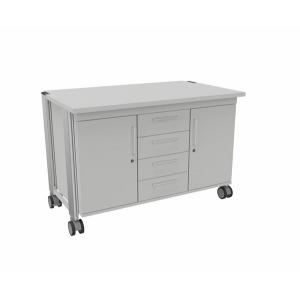 Banc d'expérimentation mobile PB avec meuble de rangement 4 tiroirs