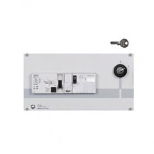 Module de raccordement triphasé 400 V avec disjonteur 30 mA, disjoncteur 9...14A à clef