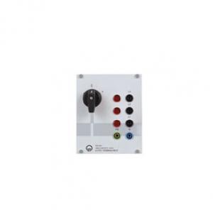 Module sortie triphasée 400 I/0 sur douilles 4 mm avec voyants lumineux