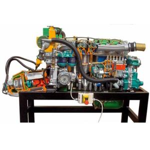 Moteur diesel marin inboard avec convertisseur – 4 cylindres, en coupe