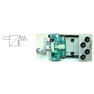 Contacteur fin course électro-hydraulique, électro-pneumatique, monté sur plaque ( (EWTHR13024919-2) douille 2 mm avec 1 contact NF et 1 contact NO chacun. Corps transparent