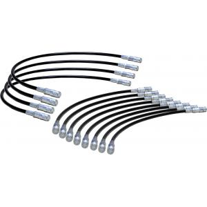 Jeu de 12 flexibles hydrauliques avec accouplement à fermeture rapide (NW6) (EWTHR13025794) 8x 500 mm et 4x 1000 mm
