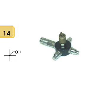 Adaptateur en croix sortie avec minimes, 4 raccords rapides et un minimes (EWTHR13025801)