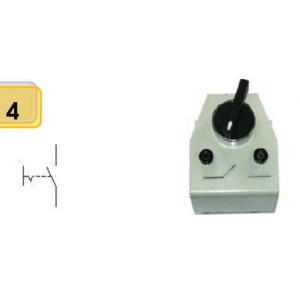 Interrupteur rotatif noir avec fiches 2 mm (EWTHR23500923-2) SUR DEMANDE