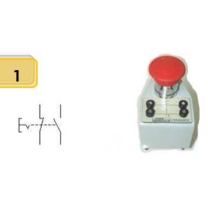 Bouton d'arrêt d'urgence NA et NC avec fiche 4 mm (EWTHR23500952) SUR DEMANDE SUR DEMANDE