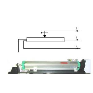 Capteur potentiométrique de position pour vérin hydraulique, fiches 2 mm (EWTHR23500995-2) pour vérin EWTHR25968