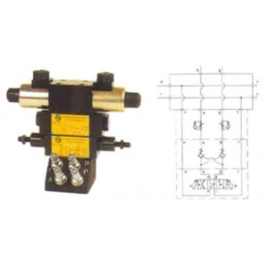 Bloc 3 modules électrovanne 4/3, clapet antiretour double piloté, (NW6) (EWTHR53952021) vanne d'étranglement double avec clapet anti-retour pour contrôle de débit et position