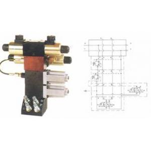 Bloc 4 modules avec 2x Electrovanne 4/2, Réducteur de pression (EWTHR53952024) Réducteur de pression piloté pour la Sélection de deux pressions indépendantes