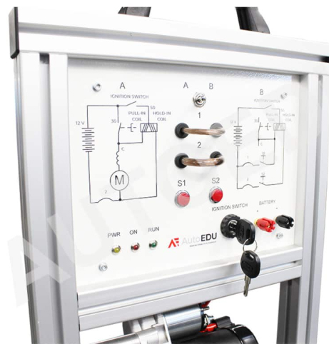 Démarreur automobile 12V fonctionnel instrumenté