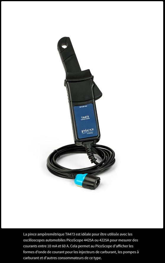 Valise complète oscilloscope 4 voies 4425A automobile - Kit PQ194, 4 canaux, 20Mhz, 400Ms/s, 250Mpts