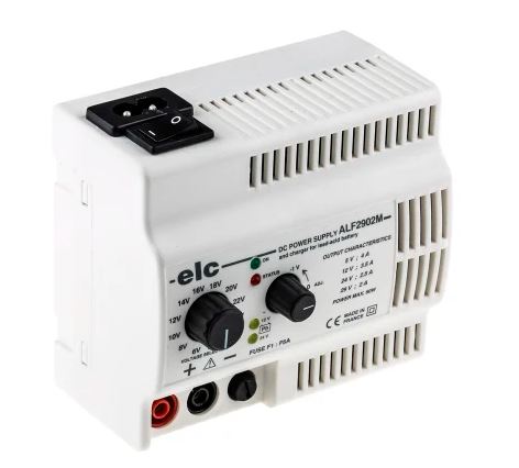 Alimentation de laboratoire, 5...29V CC., 2.1 à 4A, 1 sortie 60W