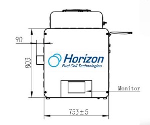 Système de pile à combustible à refroidissement liquide de 10 kW avec HFC, instrumentée