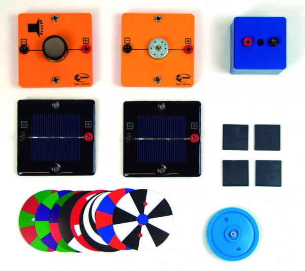 Kit basique Photovoltaïque pour la découverte (Sans douilles de sécurité), jeu de 12 Kits