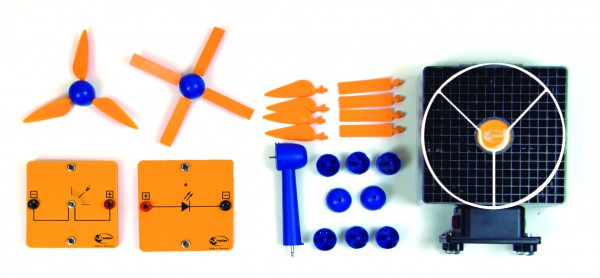 Kit basique Energie Eolienne pour la découverte (Sans douilles de sécurité), jeu de 12 Kits